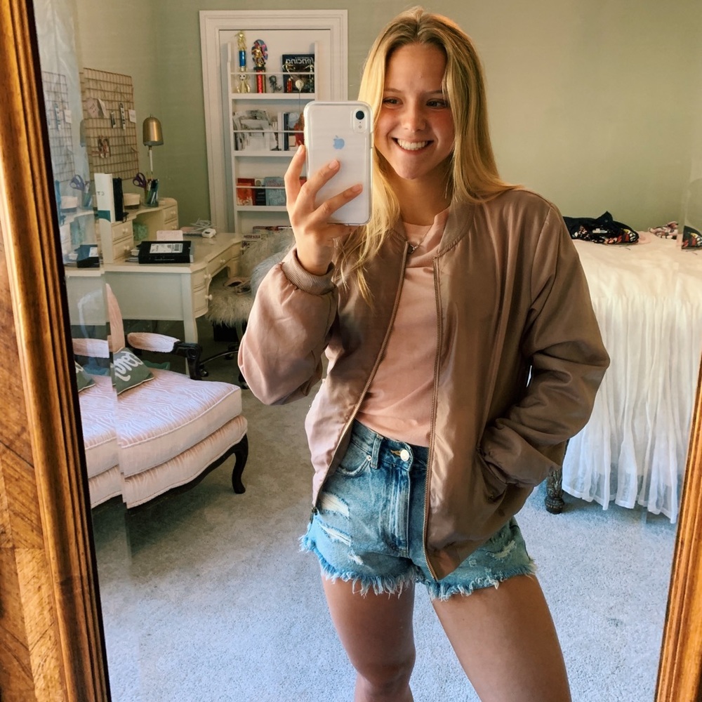 Pink Bomber Jacket